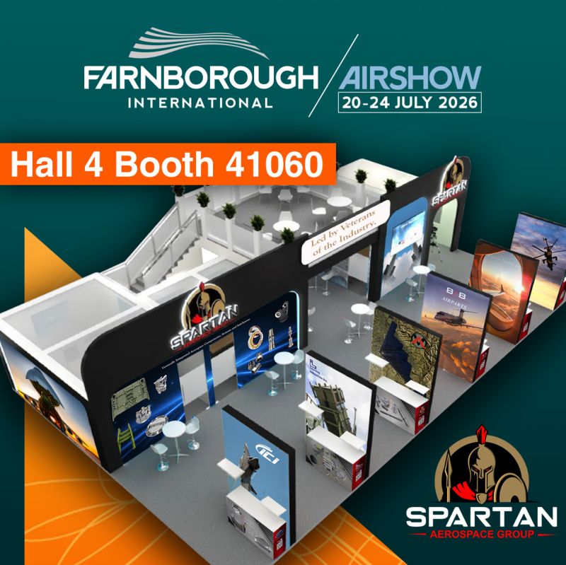 Join Spartan Aerospace Group at the Farnborough International Airshow, July 20–24, Hall…